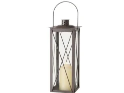 Boltze Laterne Farol Mittel 35 cm x 14 cm x 14 cm Braun* Laternen