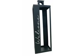 Boltze Laterne Halifax Groß 25 cm x 25 cm x 75 cm Schwarz* Laternen