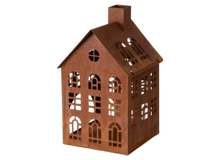 Boltze Laterne Kolding 23 cm x 14 cm x 14 cm Braun* Laternen