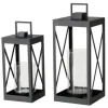 Boltze Laterne Xenia 2er Set Schwarz