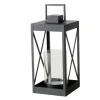 Boltze Laterne Xenia Klein Rechteck 21 cm x 21,5 cm x 45 cm Schwarz* Laternen