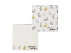 Boltze Servietten Tinka 2-fach Sortiert 3 cm x 165 cm x 165 cm Weiß-Beige* Tischtücher|Papier Servietten