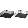 Boltze Serviettenhalter Boran 2-fach Sortiert 6 cm x 19 cm x 19 cm Schwarz