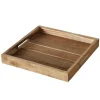 Boltze Tablett Mariam Groß 32 cm x 32 cm Natur* Dekorative Figuren