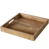 Boltze Tablett Mariam Mittel 28 cm x 28 cm Natur* Dekorative Figuren