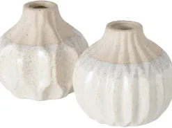 Boltze Vase Malia 2-fach Sortiert 9 cm x Ø 10 cm Beige-Creme* Ostern