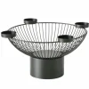 Boltze Windlicht Cindy Rund 17 cm x 33,5 cm x 17 cm Schwarz* Windlichter|Kerzenhalter