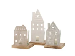 Boltze Windlicht 3-fach sortiert 12 cm x 8 cm
