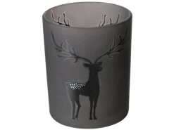 Boltze Windlicht Hirsch Klein 2-fach Sortiert Ø 7 cm x 8,3 cm Mehrfarbig