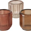Boltze Windlicht Reguna 3-fach Sortiert 8,5 cm x Ø 8,5 cm Mehrfarbig