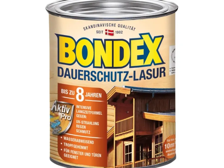 BONDEX Dauerschutz-Lasur 750 ml* Holzfarben
