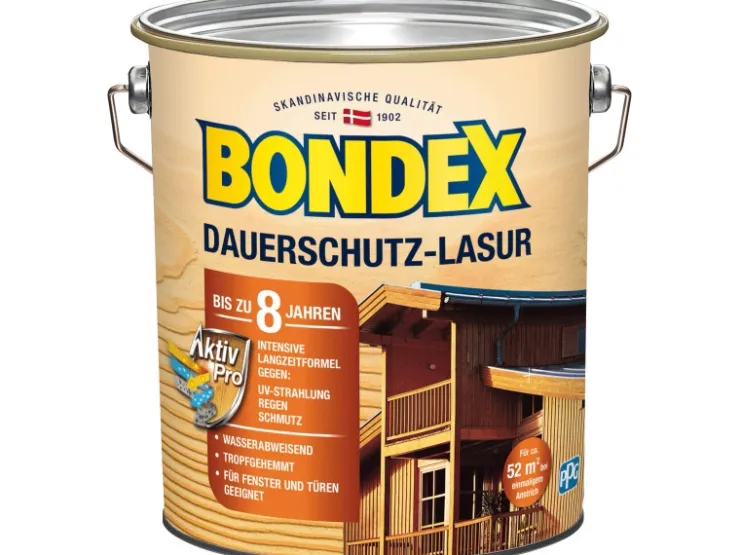 BONDEX Dauerschutz-Lasur 4 l* Holzfarben