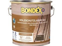 BONDEX Holzschutzlasur 3 in 1 Dunkelgrau 4 l* Holzfarben