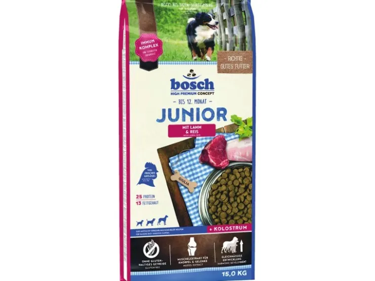 Bosch Pets Hunde-Trockenfutter Junior Lamm und Reis 15 kg* Hundebedarf