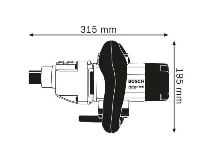 Bosch Professional Rührwerk GRW 12 E 1.200 W inkl. Rührkorb 140 mm