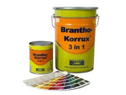 Brantho Korrux 3in1 Rostschutzfarbe Streichlack RAL 3002 - Kaminrot 5L Seidenglanz* Spezialfarben