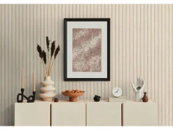 Bricoflor Akustikpaneele Tapete Creme Beige Ideal für Schlafzimmer und Büro Moderne Vliestapete in Holzoptik* Dekorative Tapeten
