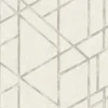 Bricoflor Art Déco Tapete in Weiß Silber 20er Jahre Vliestapete in Betonoptik Helle Mustertapete Geometrisch für Schlafzimmer* Tapetenmuster