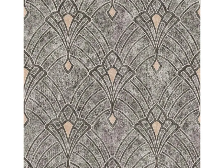 Bricoflor Art Deco Tapete Nostalgisch Schwarz Graue Jugendstil Vliestapete Im Vintage Stil Vlies Mustertapete Im antik Look für Esszimmer und Flur* Tapetenmuster