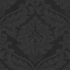 Bricoflor Barock Tapete aus Papier und Vinyl Schwarze Ornament Tapete mit Vinyl Muster Neobarock Stil Elegante Wohnzimmer Papiertapete* Tapetenmuster