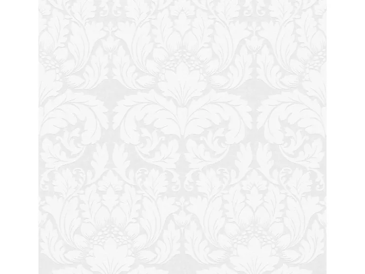 Bricoflor Barock Tapete überstreichbar Romantische Schlafzimmer und Esszimmer Vliestapete Weiß Zum überstreichen Ornament Wandtapete mit Vinyl Elegant* Überstreichbare Tapeten