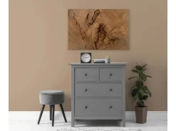 Bricoflor Baumstamm Bild Mit 3D Effekt Leinwandbild Mit Baum Motiv In 120 X 80 Cm Deko Wandbild Braun Ideal Für Wohnzimmer* Wanddekoration