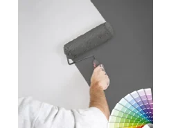 Bricoflor überstreichbare Uni Vliestapete Einfarbige Weiße Tapete Schlicht Ideal für Küche und Badezimmer Vlies Unitapete mit Vinyl zum überstreichen* Überstreichbare Tapeten