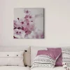 Bricoflor Bild Mit Kirschblüte Blumen Leinwandbild Ideal Für Mädchenzimmer Und Schlafzimmer Romantisches Wandbild Mit Japanischer Kirschblüte* Wanddekoration