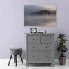 Bricoflor Bild Wald In Nebel Romantisch Leinwandbild See Und Nebel 120 X 80 Cm Leinwand Mit Landschaft Groß Für Schlafzimmer
