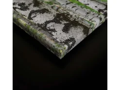 Bricoflor Birkenwald Leinwand Bild Grün Weiß Wandbild Mit Wald Motiv Für Wohnzimmer Und Schlafzimmer Birken Leinwandbild 90X60 Cm