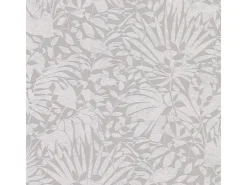Bricoflor Blätter Tapete in Grau Silber Vlies Mustertapete für Schlafzimmer und Küche Metallic Vliestapete mit Palmenblättern