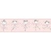 Bricoflor Bordüre Selbstklebend Kinderzimmer Von Mädchen Ballerina Tapete Mädchenzimmer Rosa Tapetenbordüre Ideal für Mädchen und Babys* Bordüren