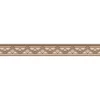 Bricoflor Braune Tapetenbordüre Selbstklebend Klassische Tapeten Bordüre mit Geometrischem Muster Vlies Wandbordüre für Küche und Esszimmer* Bordüren