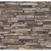 Bricoflor Bruchstein Tapete Selbstklebend Mauer Tapeten Panel in Natursteinoptik Ideal für Wohnzimmer und Küche Stein Vliestapete in 3D Optik