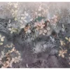 Bricoflor 3D Tapete mit Blumen Vlies Fototapete Floral Ideal für Wohnzimmer und Esszimmer Herbst Blumentapete Modern in Grau Beige* Fototapeten
