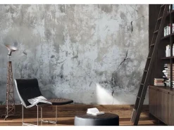 Bricoflor 3D Vliestapete in Betonoptik Grau Weiß Loft Tapete mit Alte Steinmauer im Industrial Style Vlies Fototapete mit Beton Design für Küche* Fototapeten