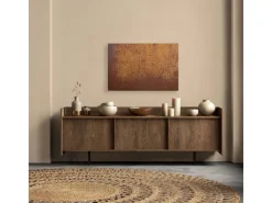 Bricoflor Deko Wandbild In Rostoptik Leinwandbild Im Industrial Style Used Look Leinwand Braun Ideal Für Wohnzimmer 120 X 80 Cm* Wanddekoration