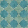 Bricoflor Fliesen Tapete Blau Türkis Orientalische Vlies Fliesentapete in Mosaik Optik Marokkanisch Arabische Vliestapete in Fliesenoptik für Küche* Mosaik