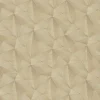 Bricoflor Goldene Tapete Geometrisch Moderne Vliestapete mit Dreieck Design in Gold Mustertapete mit Metallic Effekt für Schlafzimmer und Esszimmer