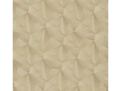 Bricoflor Goldene Tapete Geometrisch Moderne Vliestapete mit Dreieck Design in Gold Mustertapete mit Metallic Effekt für Schlafzimmer und Esszimmer