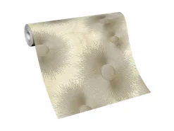 Bricoflor Goldene Tapete im Art Deco Stil Metallic Vliestapete Der 20Er Jahre Elegante Vlies Wandtapete mit Ornament für Esszimmer und Schlafzimmer* Tapetenmuster