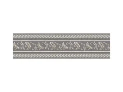 Bricoflor Graue Tapeten Bordüre 17 Cm Breit Ornament Tapetenborte Ideal für Wohnzimmer und Schlafzimmer Barock Tapetenborte in Grau und Beige