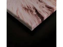 Bricoflor Hochlandrind Leinwandbild Deko Wandbild Mit Tier Weiß Beige Für Esszimmer Und Küche 80 X 120 Cm Ochsen Bild Landhausstil