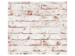 Bricoflor Klinkerstein Tapeten Panel Industrial Style Tapete Selbstklebend in Steinoptik Vliestapete für Küche und Büro im 3D Backstein Design