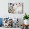 Bricoflor Landhaus Leinwand Bild Mit Feld Motiv Maritimes Bild Mit Sonnenstrahlen In Crème Natur Wandbild Ideal Für Badezimmer Und Schlafzimmer* Wanddekoration