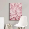 Bricoflor Leinwand Bild Mit Blume In Rosa Florales Leinwandbild Im Querformat Ideal Für Schlaf Und Badezimmer Rosa Wandbild Mit Nahaufnahme Von Blume