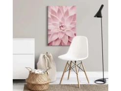 Bricoflor Leinwand Bild Mit Blume In Rosa Florales Leinwandbild Im Querformat Ideal Für Schlaf Und Badezimmer Rosa Wandbild Mit Nahaufnahme Von Blume
