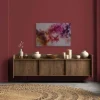 Bricoflor Leinwand Moderne Kunst Pink Orange Pixel Bild Mit Farbverlauf Geometrisch Für Schlafzimmer Wandbild In 120 X 80 Cm* Wanddekoration