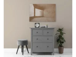 Bricoflor Leinwandbild Beige Abstrakt Modernes Wandbild Für Wohnzimmer Und Flur Beton Leinwand Mit 3D Effekt In 120 X 80 Cm* Wanddekoration