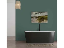 Bricoflor Leinwandbild Dünenlandschaft In 120 X 80 Cm Deko Wandbild Strand Meer Für Wohnzimmer Und Büro Ostsee Bild Maritim* Wanddekoration